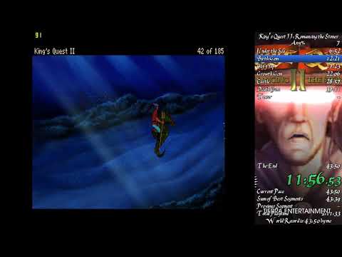 King's Quest II: Romancing the Stones any% in 41:05