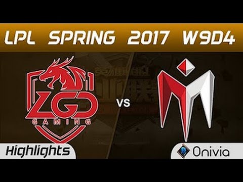 LGD vs IM Highlights Game 1 LPL Spring 2017 W9D4 LGD Gaming vs I May