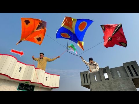Mukaram 3 Flying Kite Catch With Nasir Pakistani Kite Fly | Kite 2025