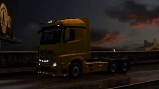 ETS２ G27ハンコンで1000㎞ドライブ