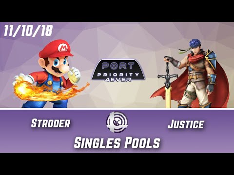 Port Priority 4Ever - Stroder (Mario) Vs. Justice (Ike) - Singles Pools