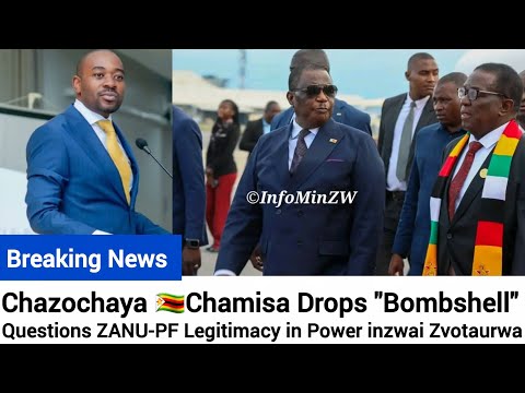 Nelson Chamisa speaking during a political event in Zimbabwe