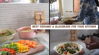 Must-Haves for Kitchen || Ceramic & Glassware picks ft. Nestasia
