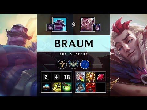 Braum Support vs Rakan - EUW Challenger Patch 25.17