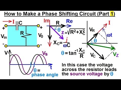 Ingeniería eléctrica: Cap. 10 Voltajes alternos y fasores (49 de 82) Circuito de cambio de fase P. 1
