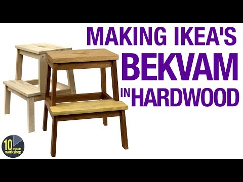 Making Ikea s Bekvam in hardwood video 361