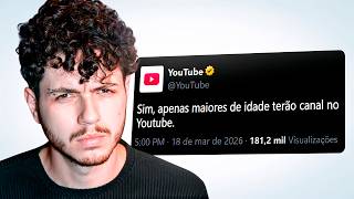 MENOR DE IDADE NÃO PODE TER CANAL NO YOUTUBE AGORA?