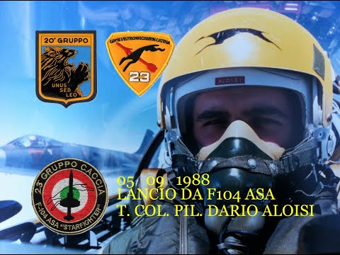 05 09 1988 LAUNCH FROM F-104 ASA - Lt. Col. Pil. DARIO ALOISI