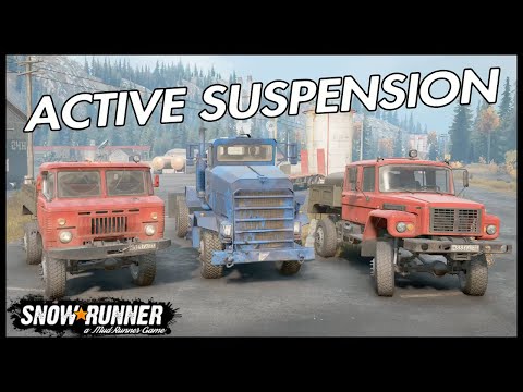 SNOWRUNNER ACTIVE SUSPENSION TUZ 16 TUZ 108 DERRY LONGHORN  HOW TO