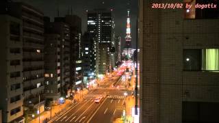 preview picture of video 'Japan Trip 2013 Tokyo Tower Mita-dori Shiba Minato-ku Night view t03'