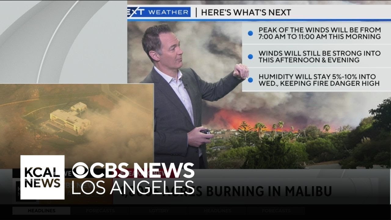 Winds in Malibu are gusting 40 mph, with low relative humidity | NEXT Weather