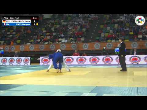 Laura VARGAS KOCH (GER) Vs Margaux PINOT (FRA) - Judo Grand Prix Samsun 2014 [-70kg]