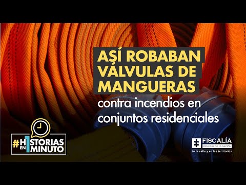 Así robaban válvulas de mangueras contra incendios en conjuntos residenciales