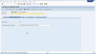 Create your first table in sap abap  – Part 1