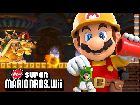 Recreating New Super Mario Bros. Wii's Final Castle in Super Mario Maker 2 (NSMBU Style)