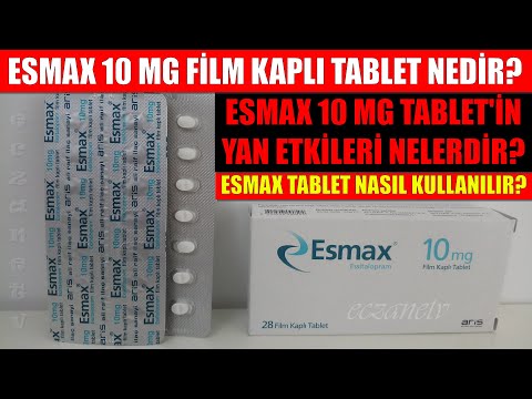 Esmax 10 Mg Film Kaplı Tablet Nedir? Esmax Tablet'in Yan Etkisi Nedir? Esmax Tablet Nasıl Kullanılır