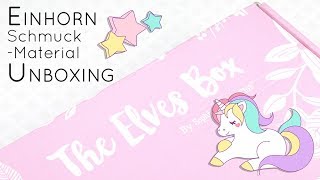 Elves Box Unboxing Review | Einhorn Schmuck Material Abobox Rezension | Dezember 2017 | Kawaii Haul