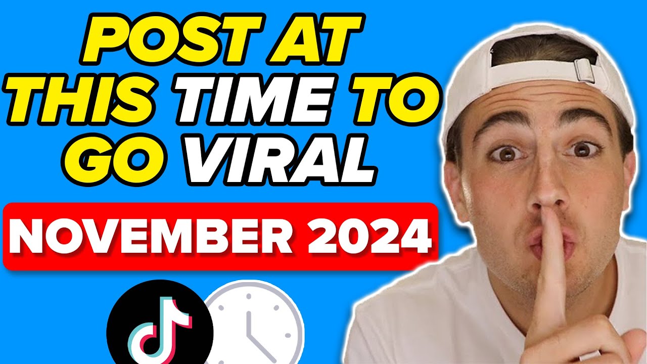 The BEST Time & Days To Post on TikTok To GO VIRAL in 2024 (not what you think)