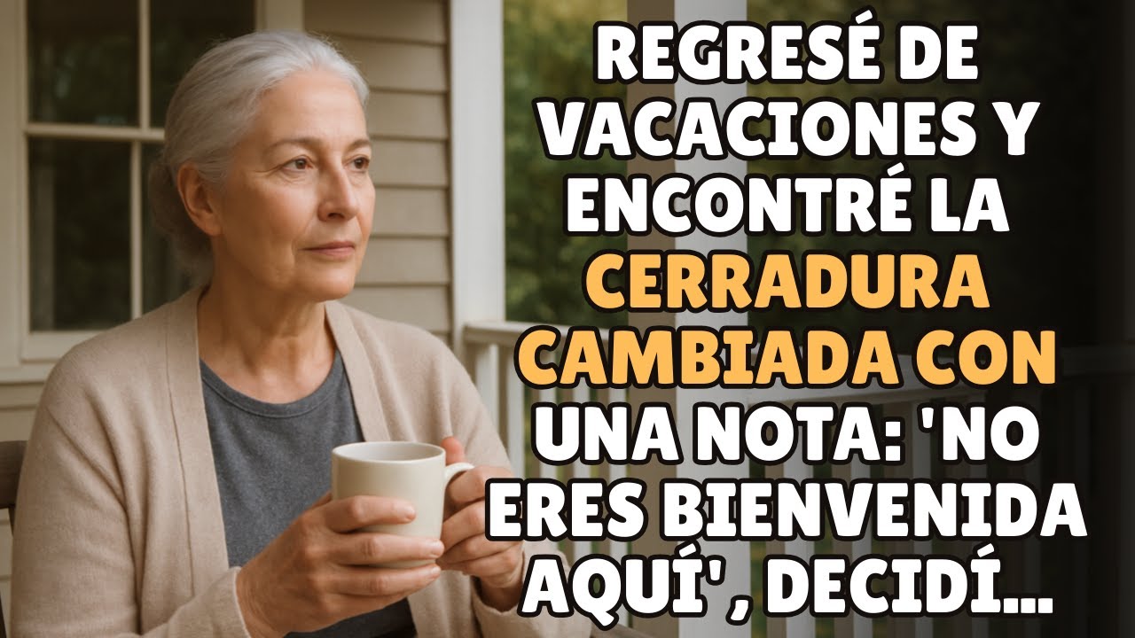 Regresé de Vacaciones y Encontré la Cerradura Cambiada con una Nota: 'No Eres Bienvenida Aquí'...