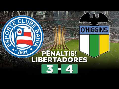 BAHIA PERDE NOS PÊNALTIS E ESTÁ ELIMINADO DA LIBERTADORES! BAHIA 2 (3 x 4) 1 O'HIGGINS