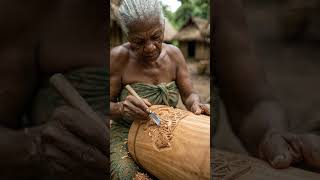Building a Tribal Plant Pot from a Hollow Tree