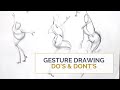 GESTURE DRAWING DO's and DON'Ts; Stop doing this and focus on the right things instead