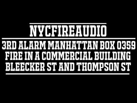 NYCFireAudio - Manhattan 3rd Alarm Box 0359  - Fire in a Commercial Building  - 7/5/17