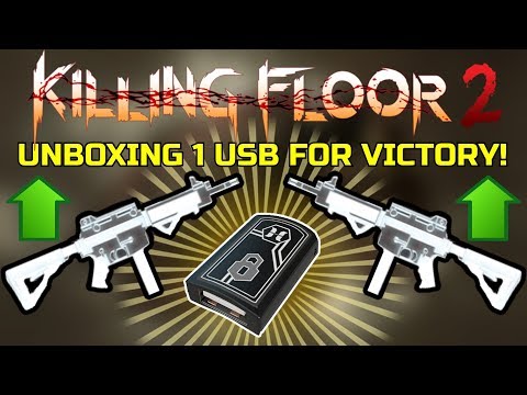 Killing Floor 2 | 1 USB TO VICTORY! - Fully Upgraded AR-15! (Why Am I Unboxing?)