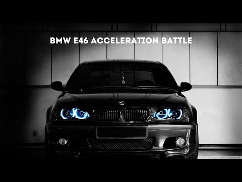 BMW E46 Acceleration Battle (Every Petrol Engine Acceleration)