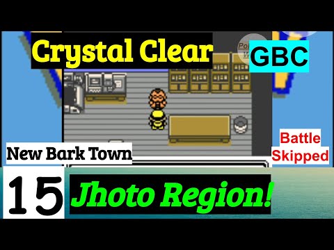 Pokemon Crystal Clear Part 15 Jhoto Region | New Bark Town | GBC Rom Hack