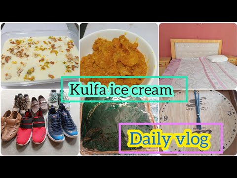 Washing clothes|Kulfa ice cream recipe|Pakistani vloggers|Cooking With Nosheen Butt