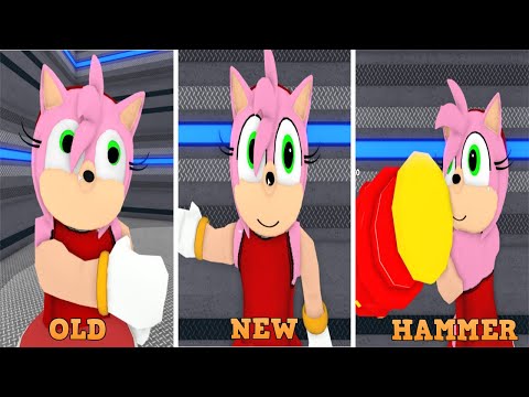 Piggy AMY ROSE   OLD + NEW   + HAMMER    Jumpscare