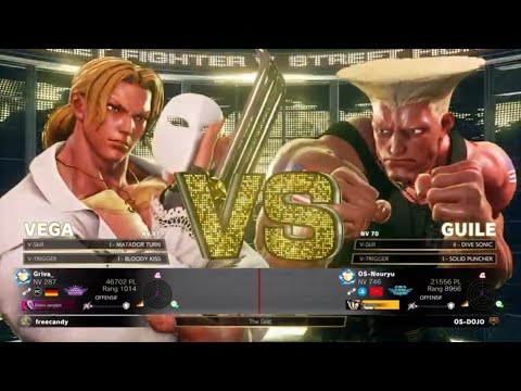 Griva (Vega) VS OS-Nouryu (Guile) Ranked Match SF5
