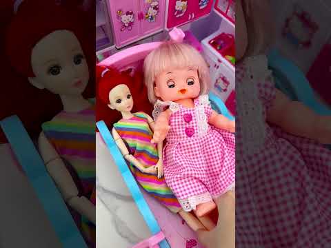 Satisfying With Unboxing Barbie Bunk Bed Toys, ASMR Video #shorts