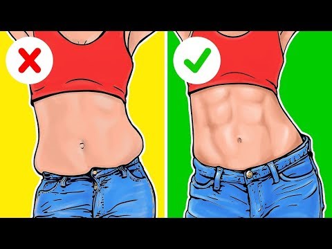 7 Ejercicios sencillos para un abdomen plano y una cintura pequeña