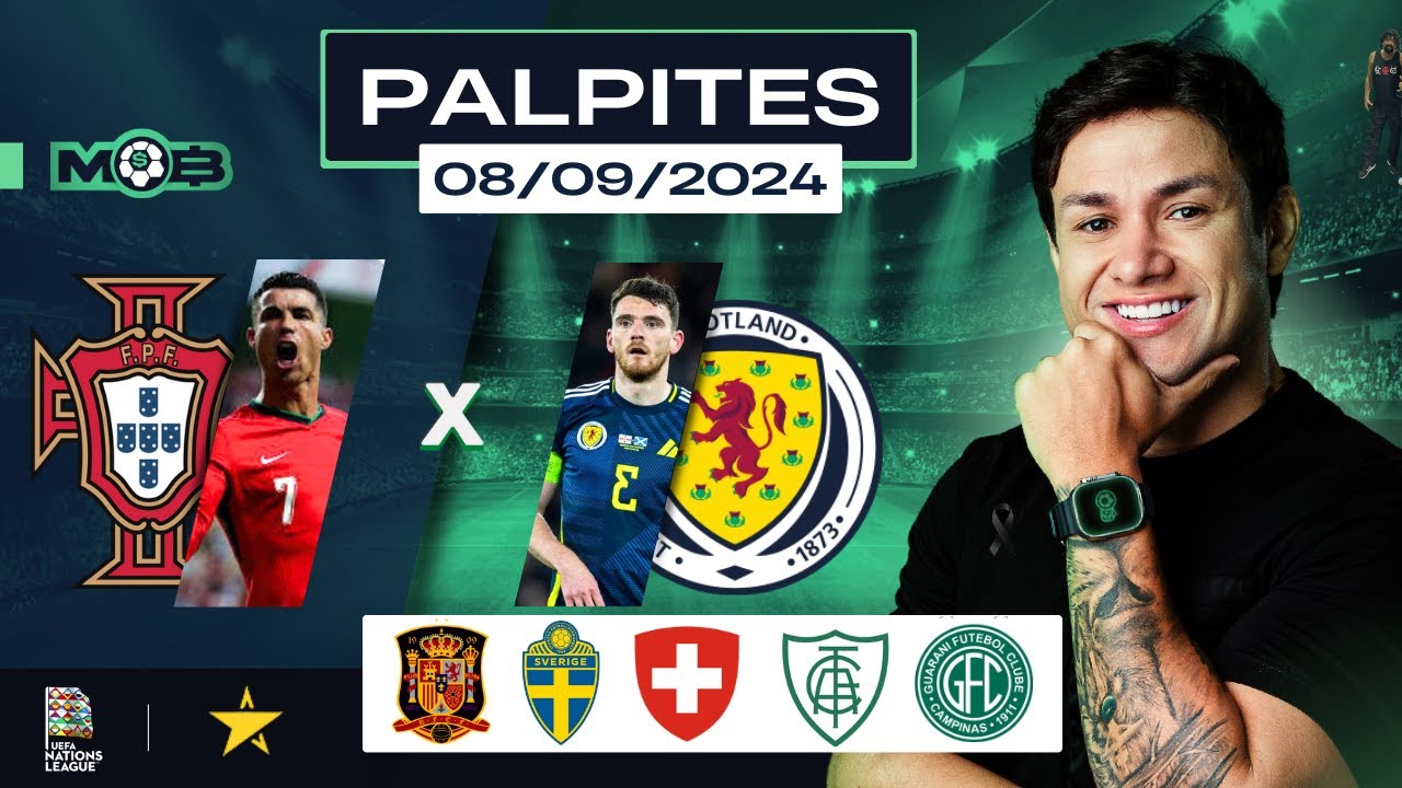 PALPITES DE FUTEBOL PARA O DIA 08 09 2024 + BILHETE PRONTO (DOMINGOU NO MUNDO BET)