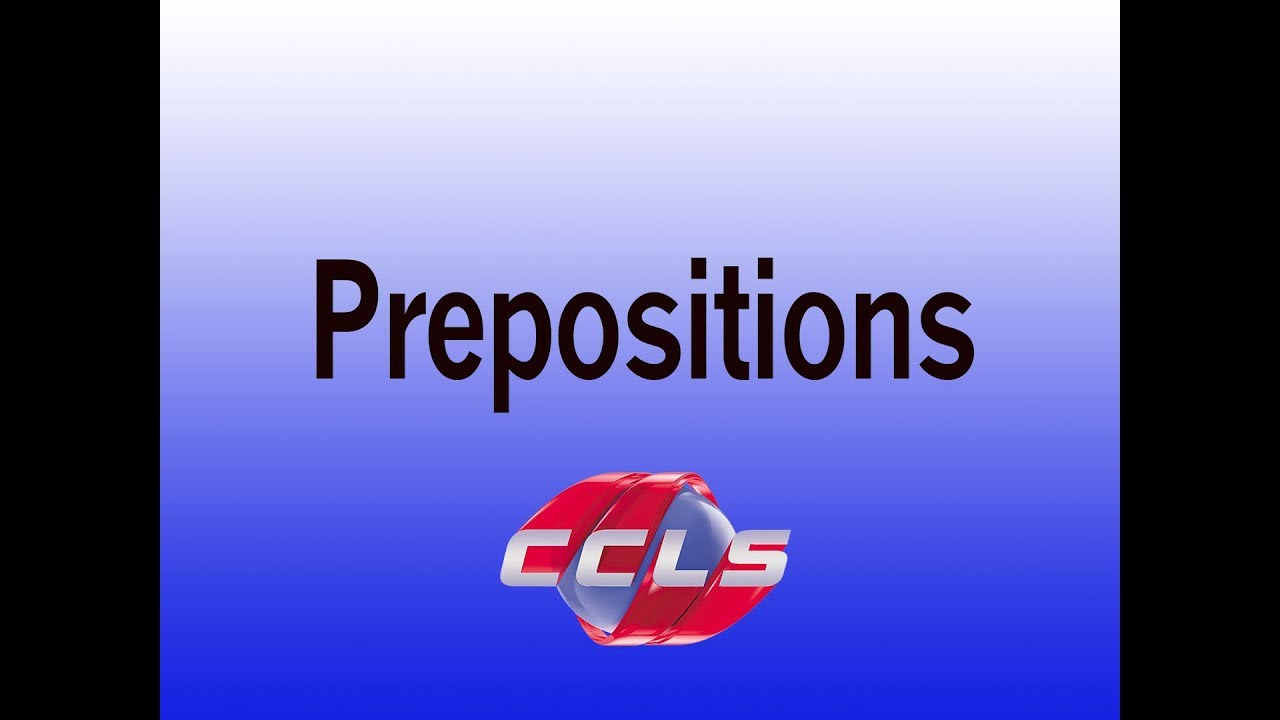 Basic Prepositions in English