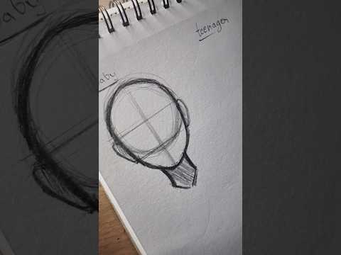How to Draw Heads with the Loomis Method - Tutorial #drawing #art #head #tutorial #howtodraw #shorts
