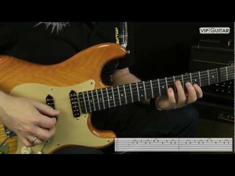 ✪ Rock Lick: Paul Gilbert Style ►Pentatonic Legato Lick