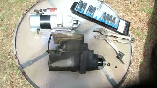 Replacing the starter on a 1996 Chevy Tahoe.