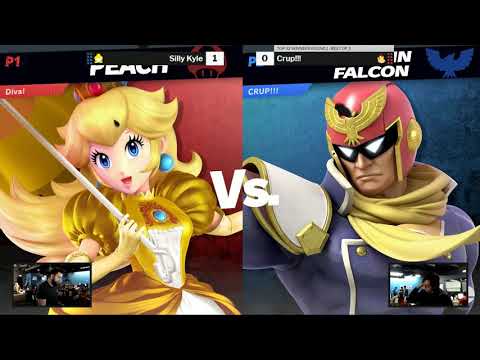 A Saturday Ultimate Tournament Top 32 WR1 - Silly Kyle (Peach) vs CRUP!!! (Donkey Kong/Falcon)