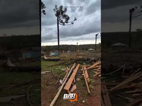 Vendaval provoca destruição na comunidade do Imbú em Reserva