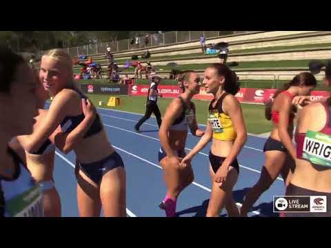 U18 Womens 100m - Heat 1 - 2018 Australian Junior Athletics Championships