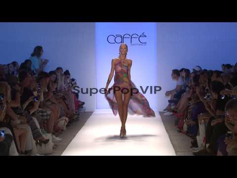 Models walk the runway at Caffe Swimwear - MBFW Miami Swi...
