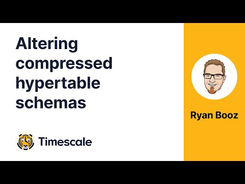 #TimescaleTuesday - Modifying Schemas of Compressed Hypertables in TimescaleDB 2.1