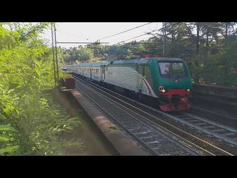 Incrocio treni rv trenord,treno mare e464 ex passante + ics e401 z1,trains hunter,succursale Giovi