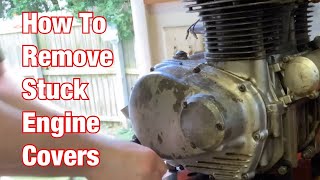 How To Remove Stuck Engine Covers & Oil Filter-Vintage Motorcycle Restoration Project: Part 25