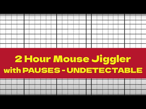 Mouse Jiggler with PAUSES - 2 hours long lunch break mouse mover