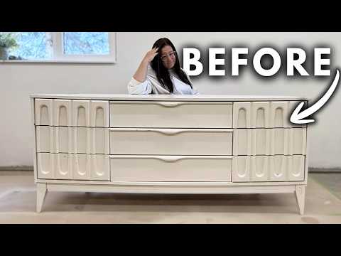 Sehen Sie mir zu, wie ich mich durch die Restaurierung dieser Kommode aus den 1970ern kämpfe 😅
