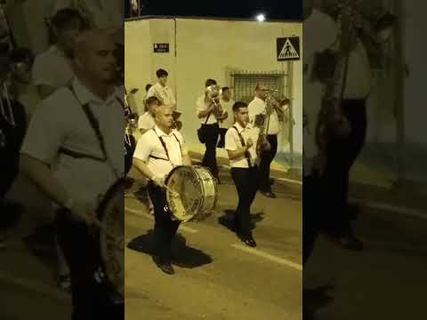 Procesión en Alumbres, Cartagena.     Virgen de la Asunción y San Roque